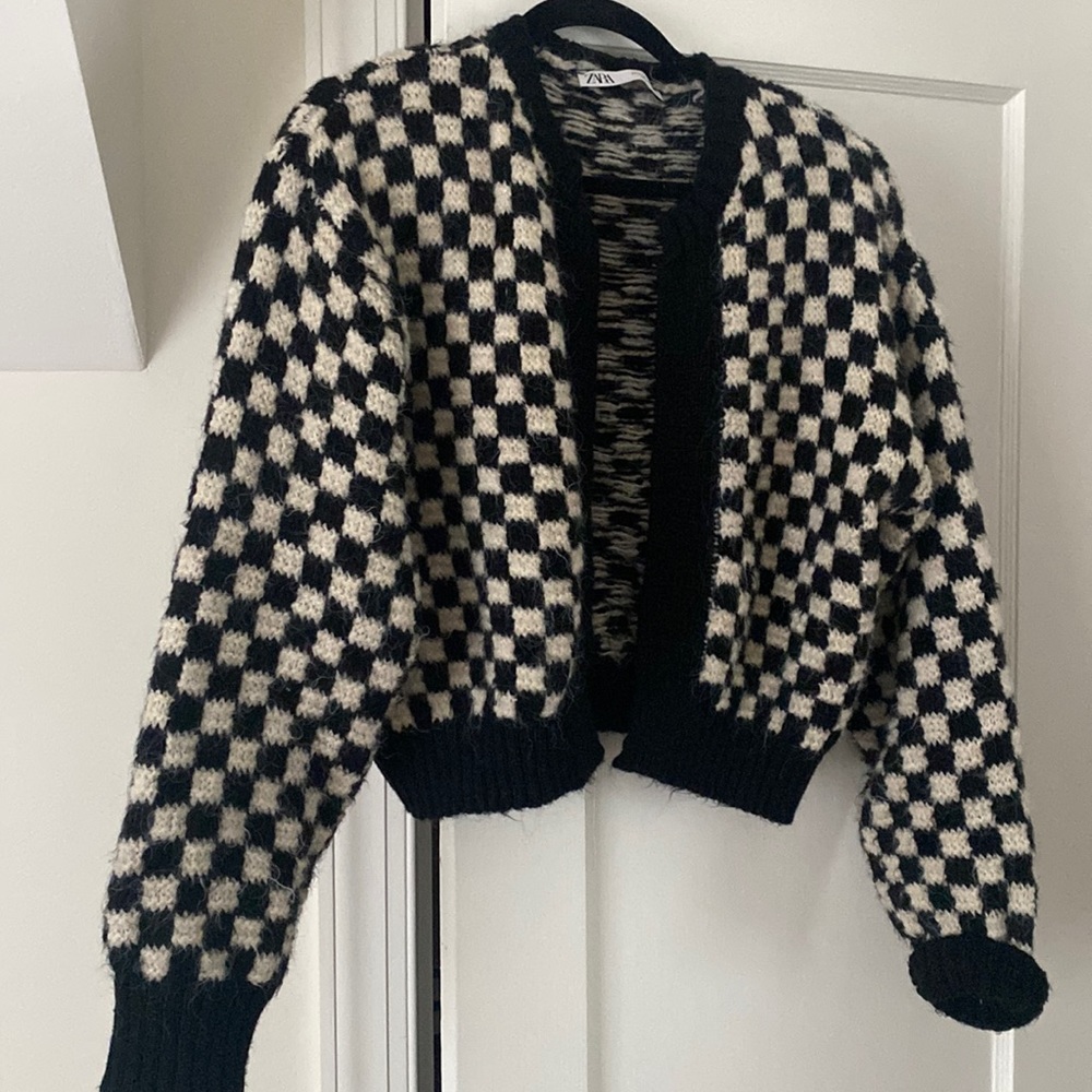 Zara checkered sweater